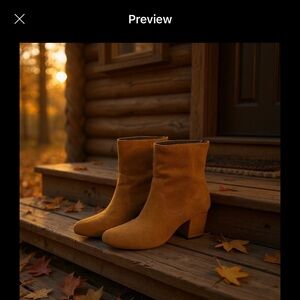 Free People Cecile Brown Suede Ankle Bootie | 37 Equivalent to 6.5-7 Women's.